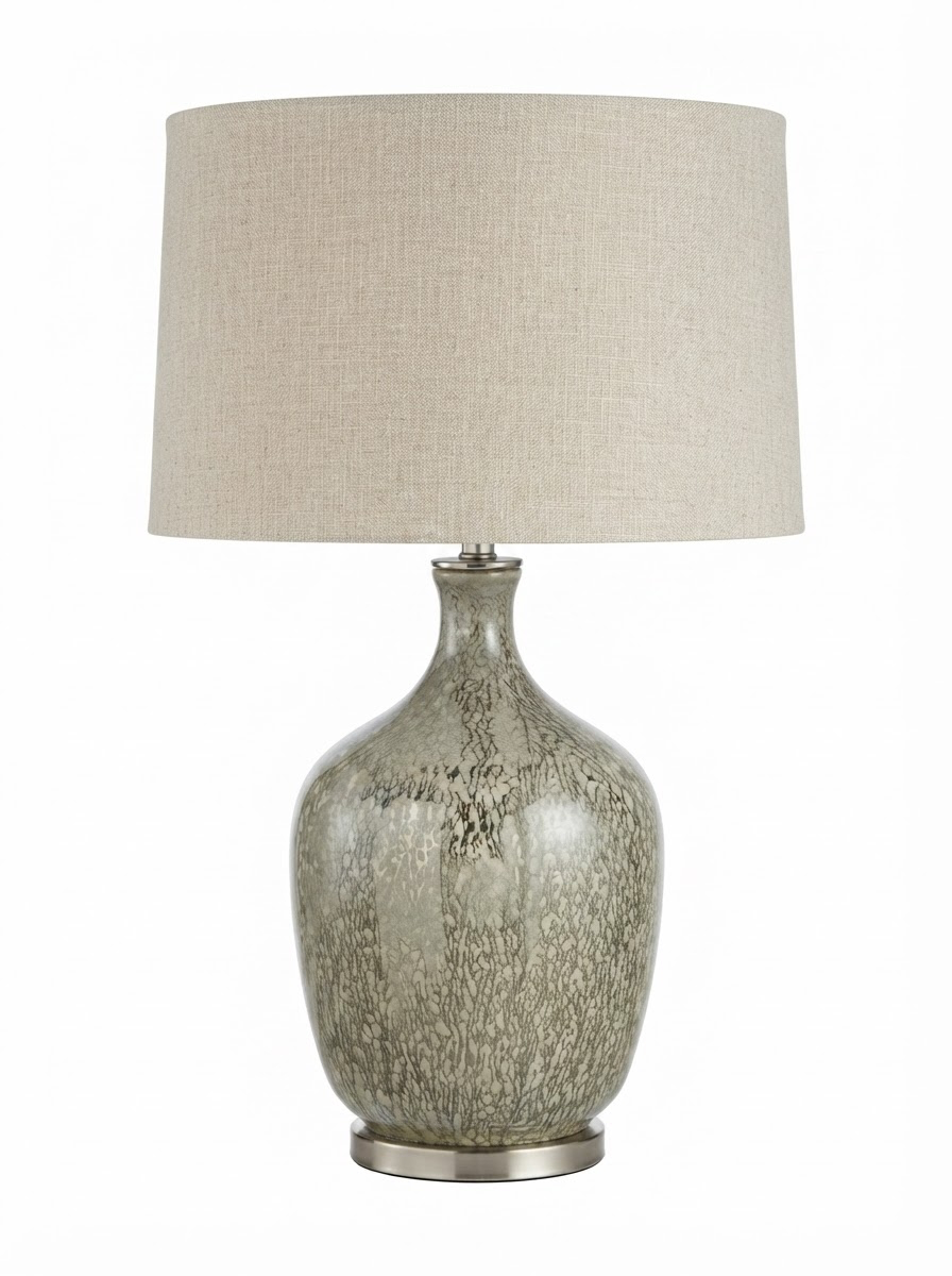 Modern Luxe Textured Glass Table Lamp