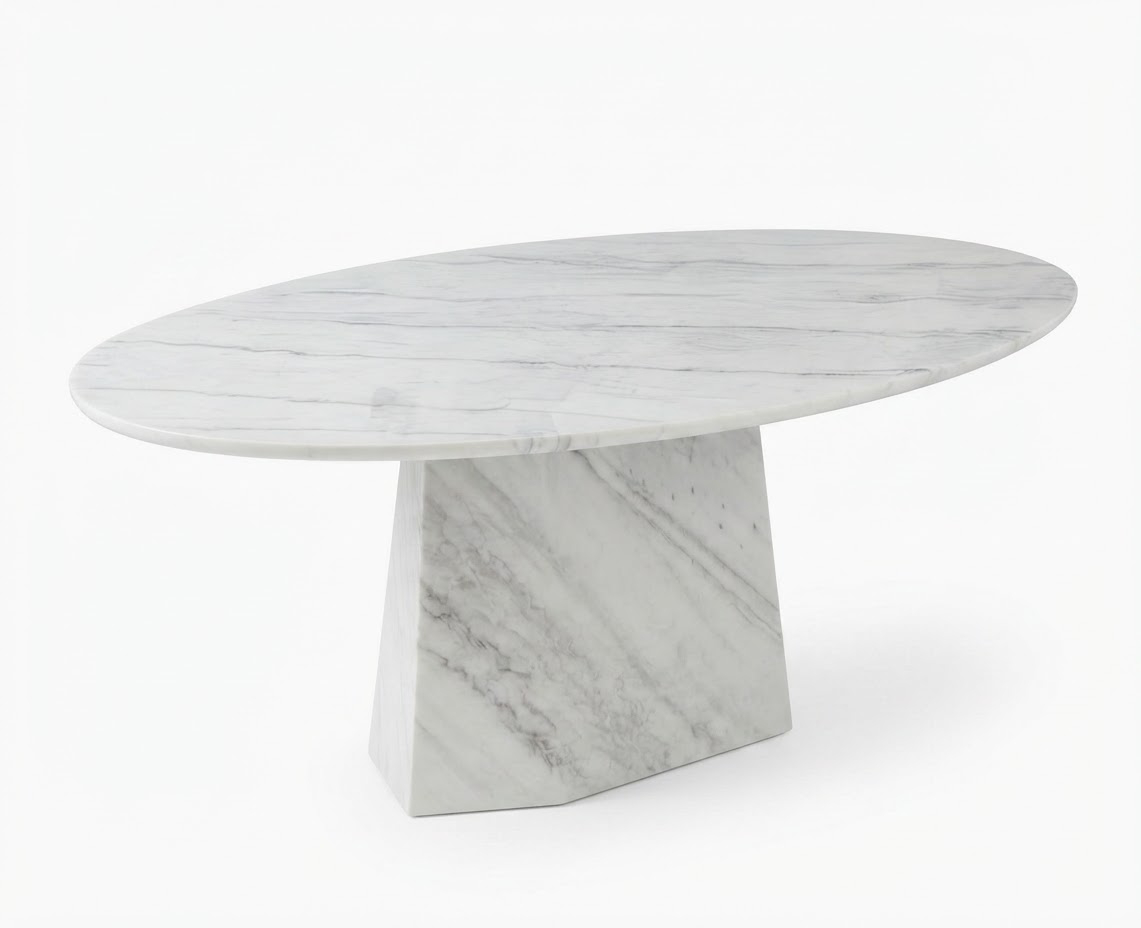 Oval Marble Dining Table