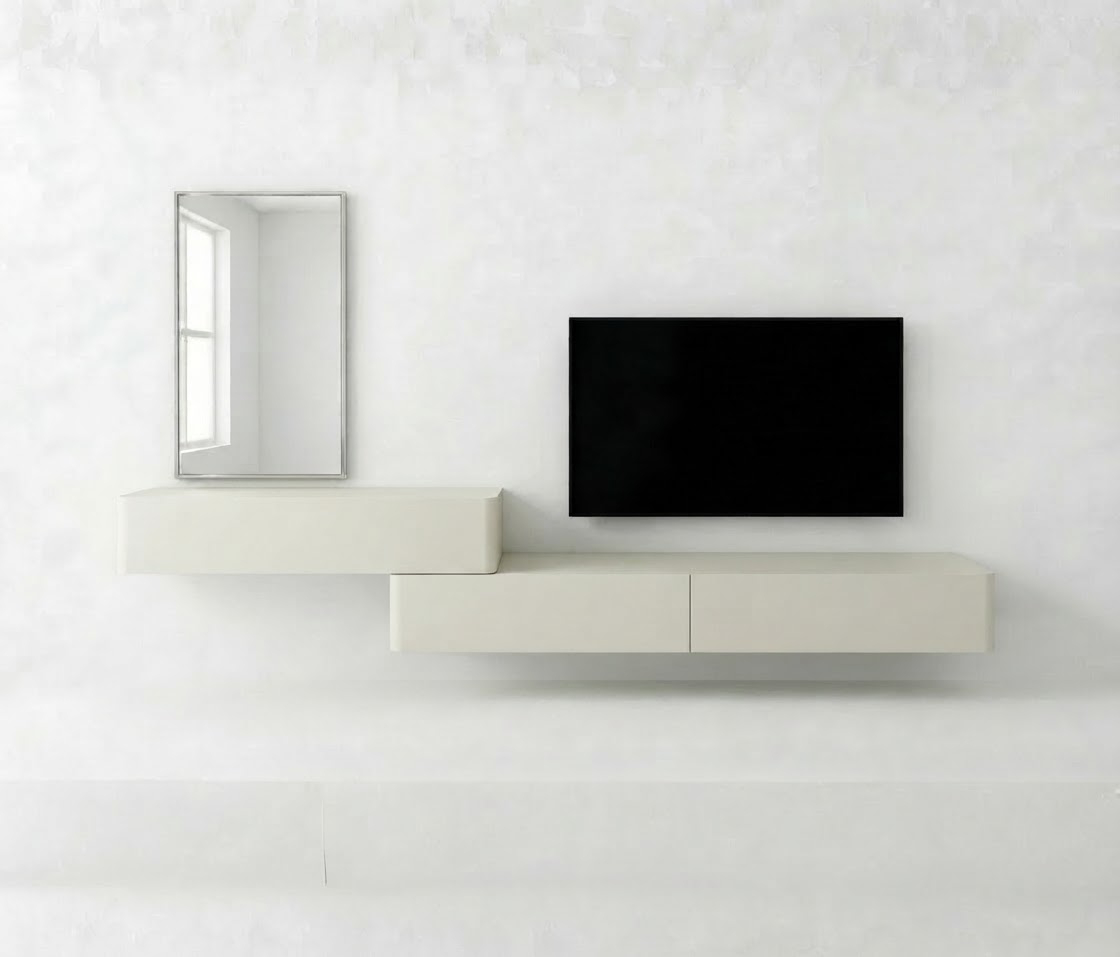 Custom TV & Vanity Unit with Mirror