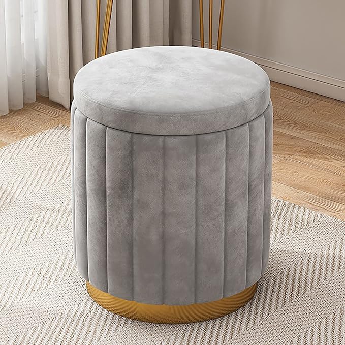 The Siena Velvet Storage Ottoman