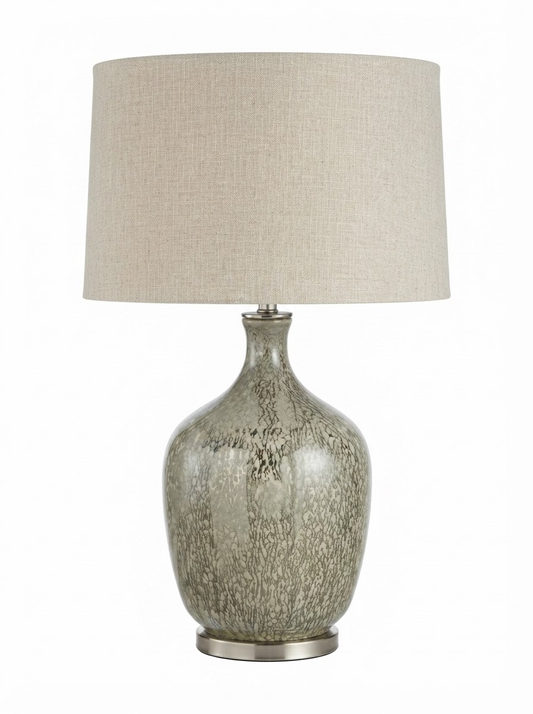 Modern Luxe Textured Glass Table Lamp