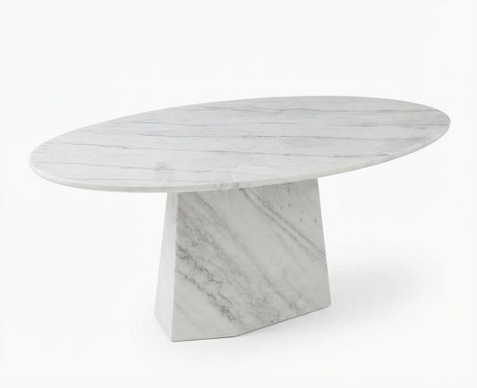 Oval Marble Dining Table