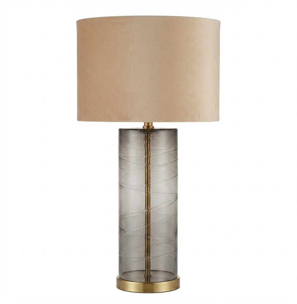 Modern Luxe Tinted Glass Table Lamp