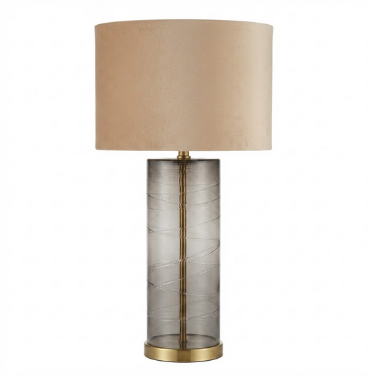 Modern Luxe Tinted Glass Table Lamp