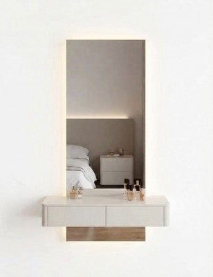 Custom Floating Vanity with Mirror