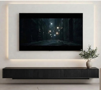 Custom Floating TV Unit with Backlit Panel