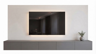 Custom Floating TV Unit with Backlit Panel