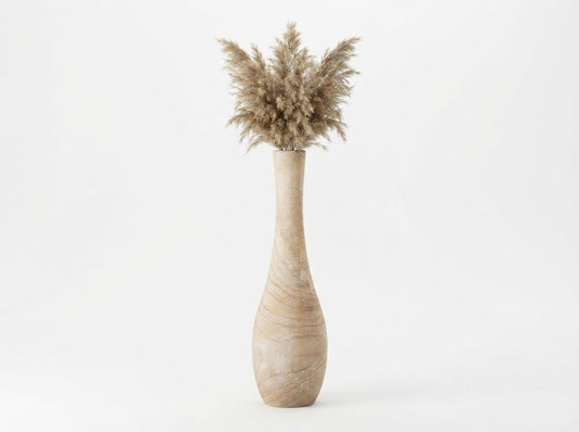 The Elara Sculptural Wood Vase